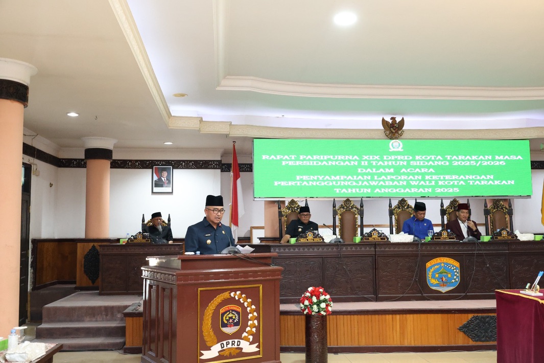 Rapat Paripurna XIX DPRD Kota Tarakan Masa Persidangan II Tahun Sidang 2025/2026